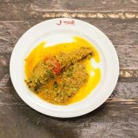 Rui Mach with Plain Rice & Dal
